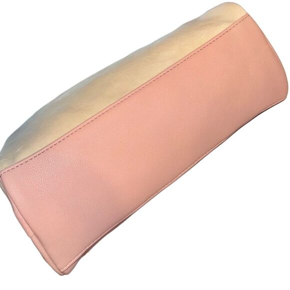 Juicy Couture Crystal Velour Pink Faux Leather Retro Vibe Satchel Crossbody Bag - Picture 4 of 10